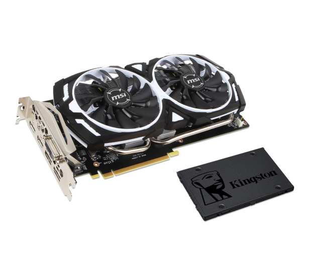 MSI GeForce GTX 1060 ARMOR 6GB + Kingston 240GB A400 - 443191 - zdjęcie